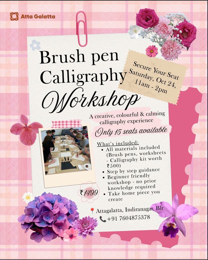 Brush Pen Calligraphy Workshop